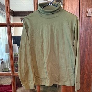 KEREN‎ hart Women's Olive Long Sleeve Turtleneck